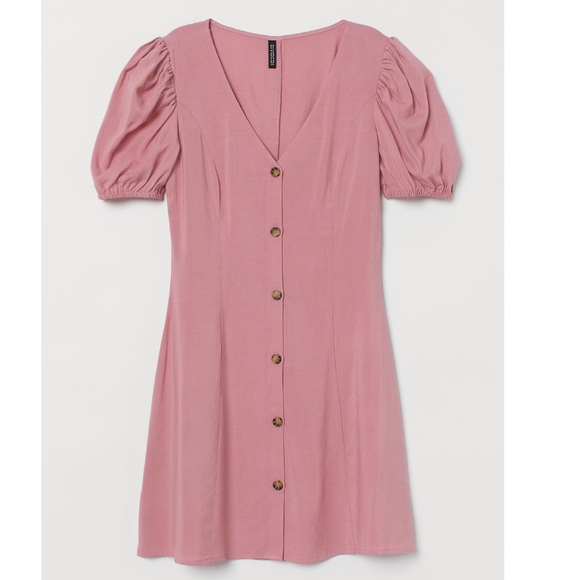 H&M Dresses Hm Pink Fitted Mini Dress Poshmark